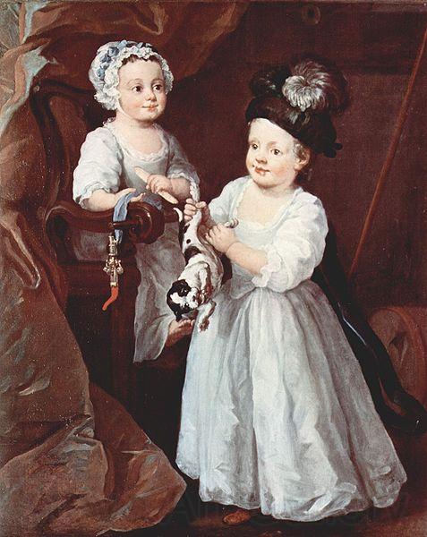 William Hogarth Portat der Lady Mary Grey und des Lord George Grey Spain oil painting art